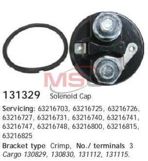 Кришка втягуючого реле CARGO 131329