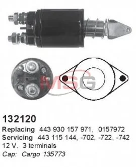 Фото 1 - реле втягуюче стартера CARGO 132120 Реле втягуюче стартера CARGO 132120 (фото 1)
