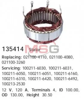 Обмотка генератора CARGO 135414