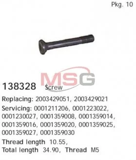 Фото 1 - болт з фігурною головкою CARGO 138328 Болт з фігурною головкою CARGO 138328 (фото 1)