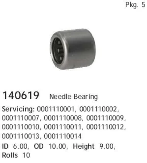 Підшипник голчастий CARGO 140619 (фото 1)