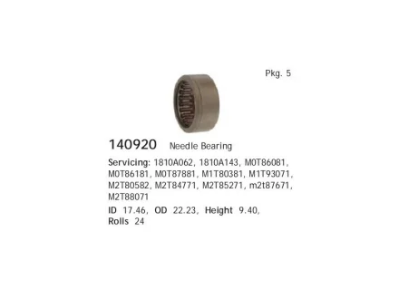 Фото 1 - подшипник игольчатый CARGO 140920 Подшипник игольчатый CARGO 140920 (фото 1)