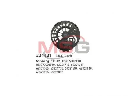 Фото 1 - кришка генератора CARGO 234431 Кришка генератора CARGO 234431 (фото 1)