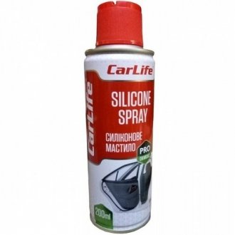 Силіконове мастило Silicon spray 200ml CarLife CF200 (фото 1)