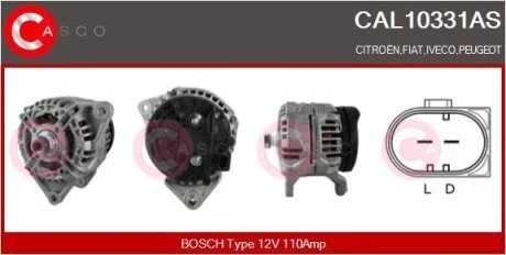 ALTERNATOR 12V 110A CASCO CAL10331AS