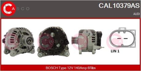 ALTERNATOR 12V 140A CASCO CAL10379AS