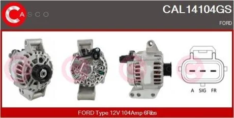 Генератор CASCO CAL14104GS