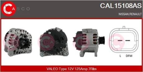 Генератор CASCO CAL15108AS