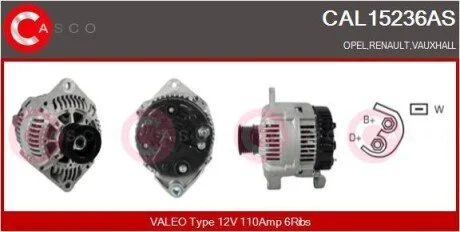 Генератор CASCO CAL15236AS