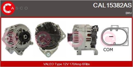 ALTERNATOR 12V 170A CASCO CAL15382AS