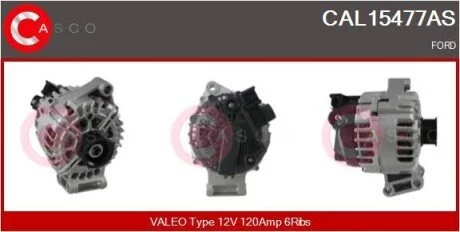 ALTERNATOR 12V 120A CASCO CAL15477AS