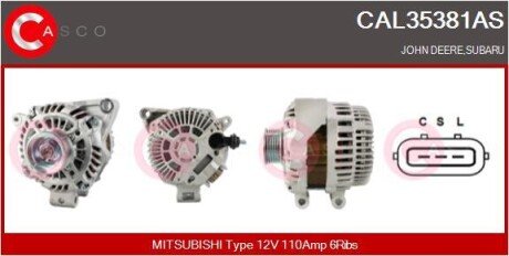 ALTERNATOR 12V 110A CASCO CAL35381AS