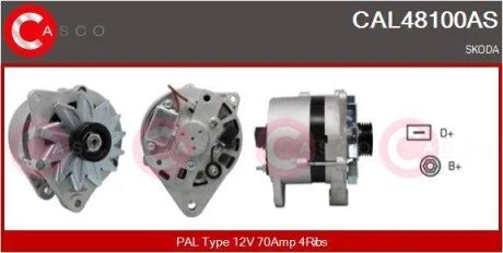 ALTERNATOR 12V 70A CASCO CAL48100AS