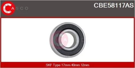 Підшипник генератора CASCO CBE58117AS (фото 1)
