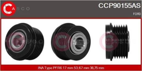 Фото 1 - шків CASCO CCP90155AS Шків CASCO CCP90155AS (фото 1)