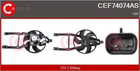 WENTYLATOR CHLODNICY CASCO CEF74074AS