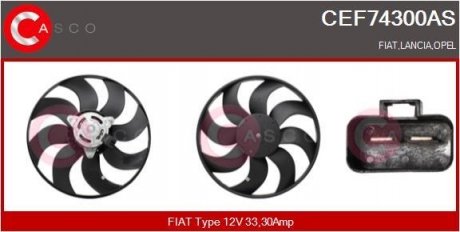 WENTYLATOR CHLODNICY CASCO CEF74300AS (фото 1)