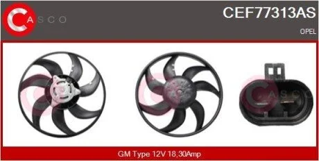 WENTYLATOR CHLODNICY CASCO CEF77313AS