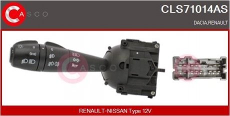 Перемикач поворотів Renault Duster/Dokker 10- CASCO CLS71014AS (фото 1)