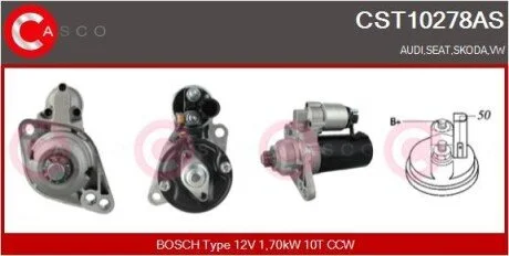Стартер CASCO CST10278AS