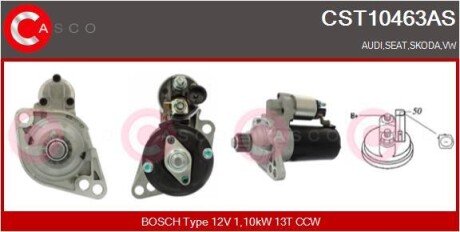 ROZRUSZNIK 12V 1.1KW CASCO CST10463AS