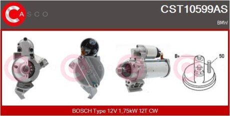 ROZRUSZNIK 12V 1.75KW CASCO CST10599AS