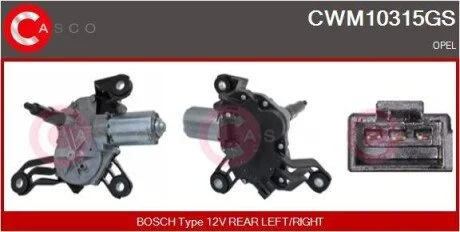 SILNIK WYCIERACZEK TYL OE CASCO CWM10315GS (фото 1)