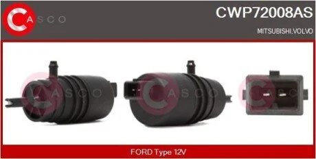 Насос склоомивача передній CASCO CWP72008AS
