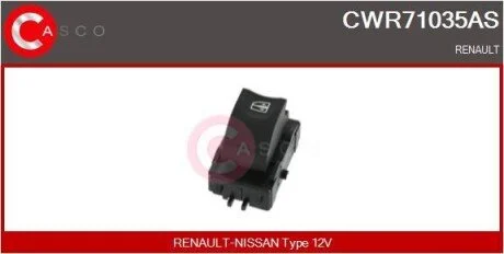PRZELACZNIK PODNOSNIKA SZYBY PP 4PIN CASCO CWR71035AS