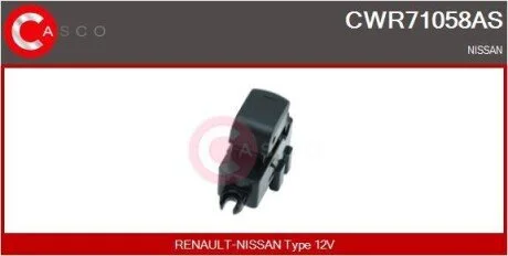 PRZELACZNIK PODNOSNIKA SZYBY L/P 6PIN CASCO CWR71058AS
