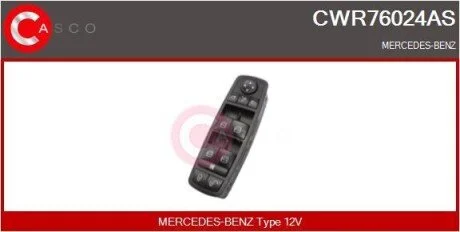 PRZELACZNIK PODNOSNIKA SZYBY PL 12PIN CASCO CWR76024AS