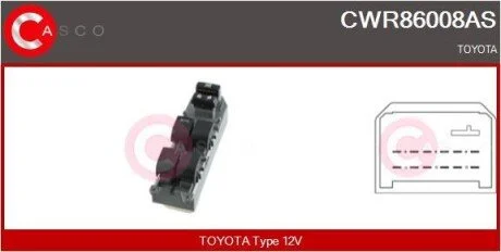 PRZELACZNIK PODNOSNIKA SZYBY PL 15PIN CASCO CWR86008AS