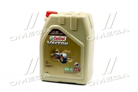 Масло моторн. Кастрол Vecton 10W-40 E4/E7 (Канистра 20л)) CASTROL 15BA40 (фото 1)