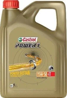 POWER 1 4T 15W50 4L CASTROL 15F589
