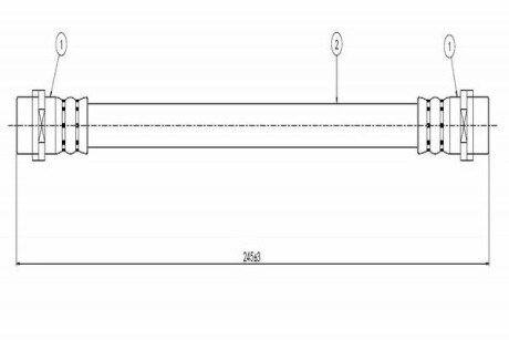 Шланг тормозной CAVO C800 064A