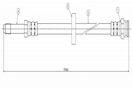 VW Шланг тормозной передний Felicia,Caddy CAVO C800 089A