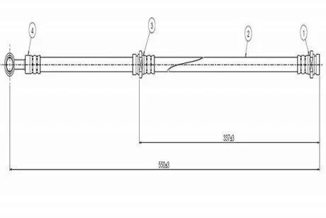 Тормозной шланг CAVO C800 393A