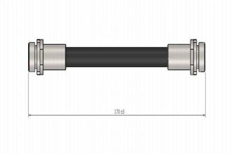 Шланг тормозной задний VW Golf/ Skoda Octavia, Fabia (01-) CAVO C800544A