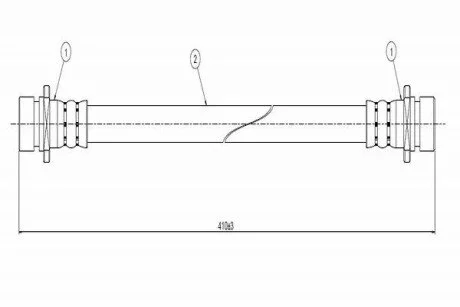 HONDA шланг гальмівний задн.HR-V 99- CAVO C800 688A