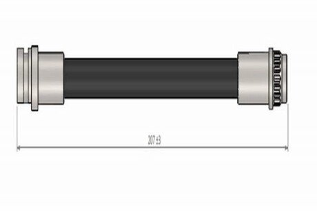 Шланг тормозной задний CAVO C900 287A