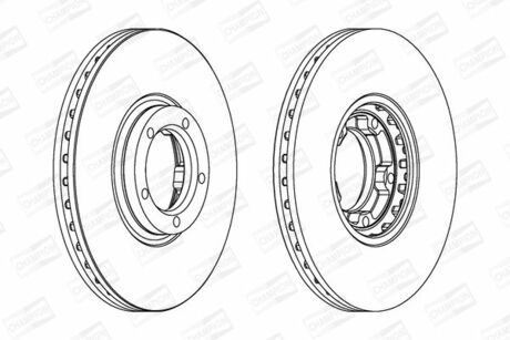 FORD Диск тормозной передний Transit 94- CHAMPION 561625CH