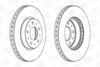 Гальмівний диск передній Volvo 850, 940, C70, S70, S90, V70, V90, XC70 (1996->) CHAMPION 561866CH (фото 1)