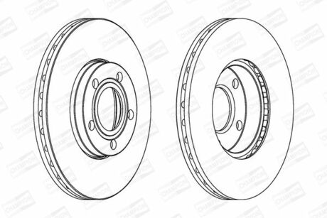 Гальмівний диск передній VW Passat, Variant CHAMPION 562052CH