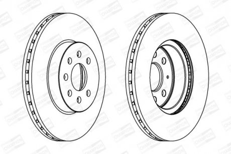 Диск гальмівний CHAMPION 562315CH