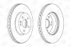 Диск тормозной передний (кратно 2шт.) MERCEDES-BENZ V-CLASS (W447) 14-, VIANO (W CHAMPION 562392CH (фото 2)