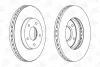 Диск тормозной передний (кратно 2шт.) Nissan Almera (98-06), X-Trail (01-13) CHAMPION 562441CH (фото 2)