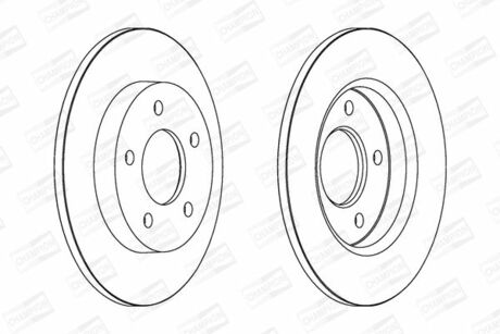 Гальмівний диск CHAMPION 562560CH