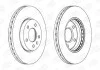 Диск тормозной передний (кратно 2шт.) CHEVROLET CRUZE (J300) 09-/OPEL ASTRA J (P CHAMPION 562631CH (фото 2)