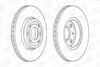 Гальмівний диск передній RENAULT CAPTUR,CLIO,DOKKER,KANGOO,LODGY,TWINGO,ZOE/MERCEDES-BENZ CITAN CHAMPION 562636CH (фото 1)