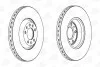 Диск тормозной передний (цена за 1шт.) Peugeot 407, SW 2,2i, 3,0i V6 (04-) (5630 CHAMPION 563031CH-1 (фото 2)
